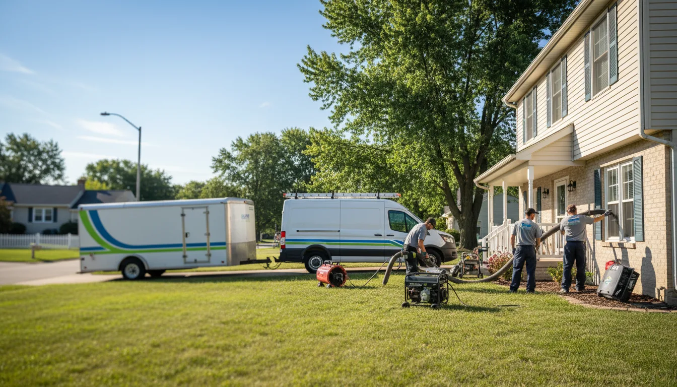 Flooded Basement Restoration And Cleanup With Repair in Frankton, IN near me